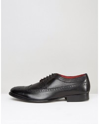 Chaussures richelieu en cuir noires Base London