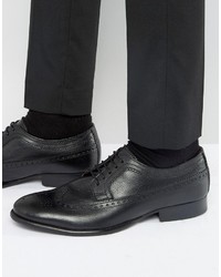 Chaussures richelieu en cuir noires Base London