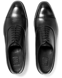 Chaussures richelieu en cuir noires Ermenegildo Zegna