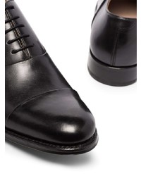 Chaussures richelieu en cuir noires Grenson