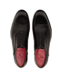 Chaussures richelieu en cuir noires Grenson