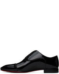Chaussures richelieu en cuir noires Christian Louboutin