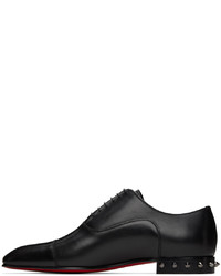 Chaussures richelieu en cuir noires Christian Louboutin