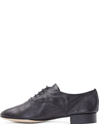 Chaussures richelieu en cuir noires Repetto