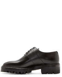 Chaussures richelieu en cuir noires Yang Li