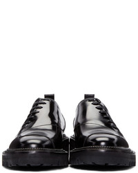 Chaussures richelieu en cuir noires Yang Li