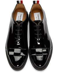 Chaussures richelieu en cuir noires Thom Browne