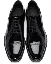 Chaussures richelieu en cuir noires Jimmy Choo