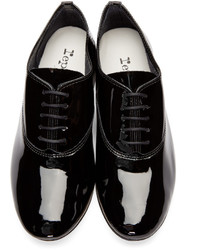 Chaussures richelieu en cuir noires Repetto