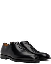 Chaussures richelieu en cuir noires Ferragamo