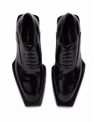 Chaussures richelieu en cuir noires Dolce & Gabbana