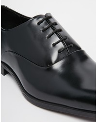 Chaussures richelieu en cuir noires Asos