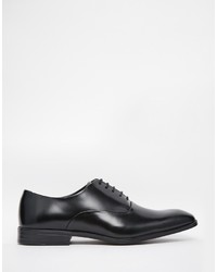 Chaussures richelieu en cuir noires Asos