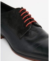 Chaussures richelieu en cuir noires Asos