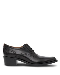 Chaussures richelieu en cuir noires Burberry