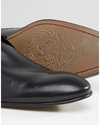 Chaussures richelieu en cuir noires Base London