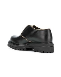 Chaussures richelieu en cuir noires Albano