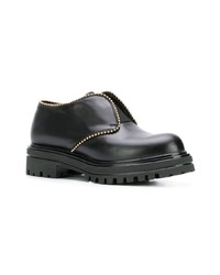 Chaussures richelieu en cuir noires Albano