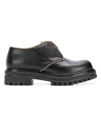 Chaussures richelieu en cuir noires Albano