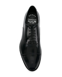 Chaussures richelieu en cuir noires Doucal's