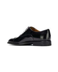 Chaussures richelieu en cuir noires Corneliani