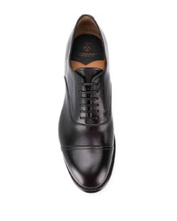 Chaussures richelieu en cuir noires Silvano Sassetti