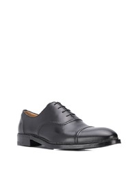 Chaussures richelieu en cuir noires a. testoni