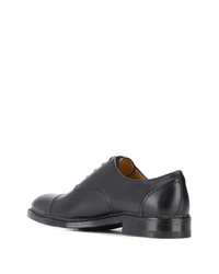 Chaussures richelieu en cuir noires a. testoni