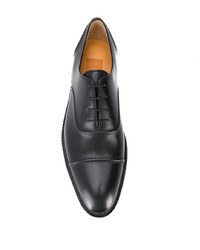 Chaussures richelieu en cuir noires a. testoni