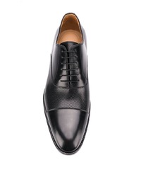 Chaussures richelieu en cuir noires Kiton