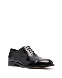 Chaussures richelieu en cuir noires Paul Smith