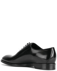 Chaussures richelieu en cuir noires Dolce & Gabbana