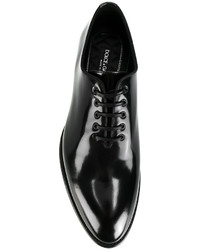 Chaussures richelieu en cuir noires Dolce & Gabbana