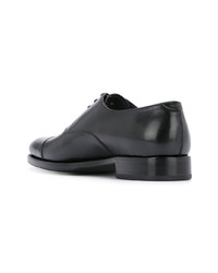 Chaussures richelieu en cuir noires Crockett Jones