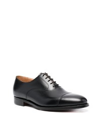 Chaussures richelieu en cuir noires Crockett Jones