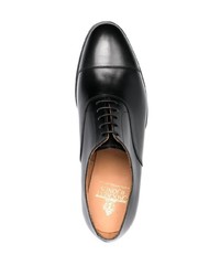 Chaussures richelieu en cuir noires Crockett Jones
