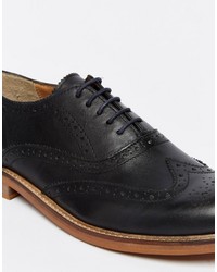 Chaussures richelieu en cuir noires Ben Sherman