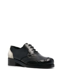 Chaussures richelieu en cuir noires Stefan Cooke