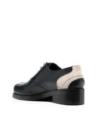 Chaussures richelieu en cuir noires Stefan Cooke