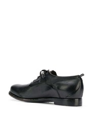 Chaussures richelieu en cuir noires Silvano Sassetti