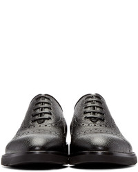 Chaussures richelieu en cuir noires Dolce & Gabbana