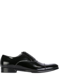Chaussures richelieu en cuir noires Dolce & Gabbana