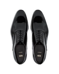 Chaussures richelieu en cuir noires BOSS