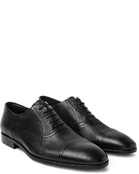 Chaussures richelieu en cuir noires Hugo Boss