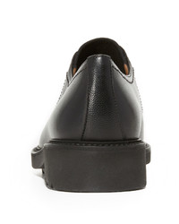 Chaussures richelieu en cuir noires Salvatore Ferragamo