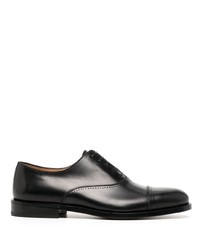 Chaussures richelieu en cuir noires Ferragamo