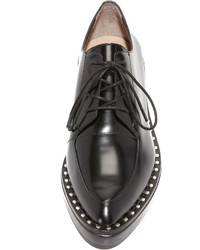 Chaussures richelieu en cuir noires Loeffler Randall