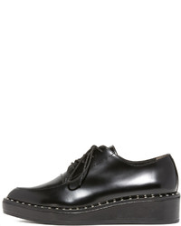 Chaussures richelieu en cuir noires Loeffler Randall