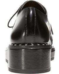 Chaussures richelieu en cuir noires Loeffler Randall