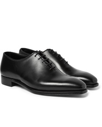 Chaussures richelieu en cuir noires George Cleverley